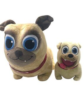 Disney Junior Puppy Dog Pals Rolly Plush Toys 12" & 6"